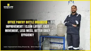 Office Water Bottle Organizer | Smart Trolley & Processor Solution | #leaninindia #leanmanufacturing