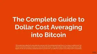 Best Way to Dollar Cost Average in Bitcoin