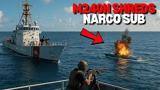 U.S. Coast Guard Unleashes M240H &mdash; Narco Sub DESTROYED in High-Seas Intercept