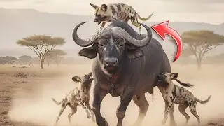 Disturbing wild dog attacks vs Poor Buffalo