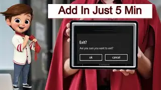 how to add exit app buttton .||  Notifier ||Are you sure you want to exit?