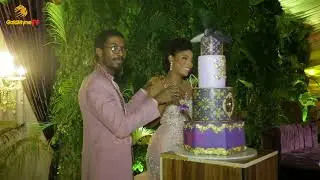 MADE KUTI & HIS LOVELY WIFE INEDOYE CUTS CAKE IN GRAND STYLE