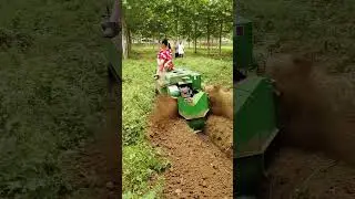 #Multifunctional orchard ditching and fertilizing machine #ditchingmachine #orchardDitching machine