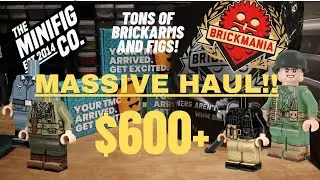($600+) Massive Brickmania and Minifigco Haul!! Tons Of Brickarms and Figs a lego ww2 haul!
