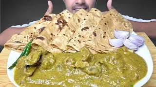 Eating 1st Time Chicken Kali Mirch Curry With Parantha Eating So #chicken #food #chickenkalimirch 