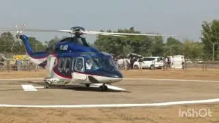 Helicopter landing and take off cm vishnudev Sai Kansabel