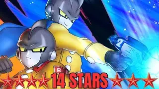 14 Stars Tag LF Gammas nukes everyone in their path! (Insane Damage!) (Dragon Ball Legends Gameplay)