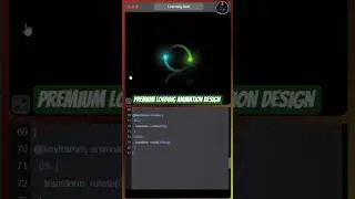 PREMIUM Loading Animation Design using html and css #coding #webdesign #cssanimation #htmleditor #ai