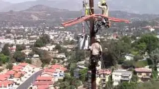 DWP Crew Installing new Transformer