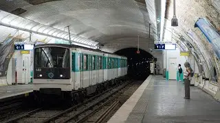 Trains on The Paris Metro (Lines 5, 11, 3Bis & 7Bis) - July 2025