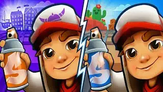 Subway Surfers: Copenhagen 2022 🆚 Brawl Star 2025 Map Comparison Gameplay!