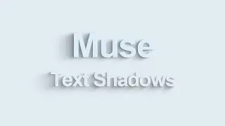 Animated Text Shadows for Adobe Muse CC | Widget Tutorial | MuseShop.net