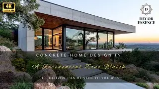 Concrete Home Design in a Residential Zone with Stunning Horizon Views to the West