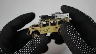 Обзор Mini GT Land Rover Defender 110 1989 Camel Trophy от Amazon Team France