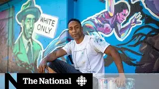 Vancouver artist paints mural where Black neighbourhood used to be