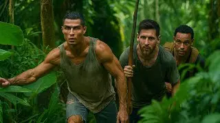 👉 Ronaldo, Messi & Neymar Discover a Hidden Trophy in the Jungle!😱