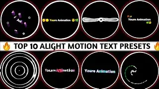 Top 10 alight motion Urdu text animation presets | XML text | text alight motion presets  free