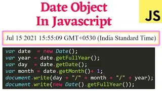 Date Object in JavaScript || JavaScript Tutorial for Beginners - 29