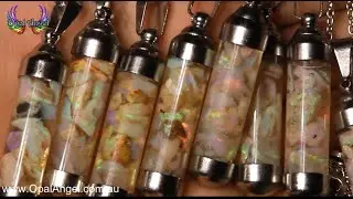 Opal Vial Pendants ( Perfect Gift Idea )