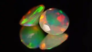 www.opal.today Пара эфиопских ограненных опалов 2.45 карат