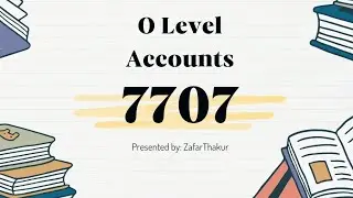 O LEVEL ACCOUNTS SAMPLE PAPER P2 (7707) {PART 2}