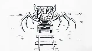 How to draw Choo Choo Charles Easy Step by Step