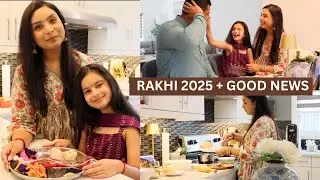 🎉 Raksha Bandhan 2025 Vlog + Big Good News Reveal | Indian Mom's Special Rakhi Celebration & Cooking