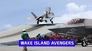 Aircraft Carrier &bull; US Marine Corps VMFA-211 Squadron Leave HMS Queen Elizabeth