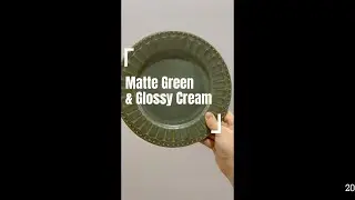 Athens Matte Green dinner set