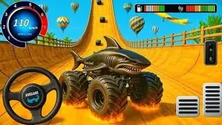 Monster Truck Mega Ramp Car Game 🚚🔥 | BeamNG Crazy Car Crashes & Fun Racing | Android Gameplay
