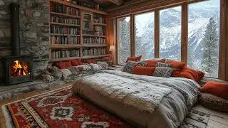 Cozy Piano Melodies & Firelight Sounds | Relaxing Music for Warm Escapes