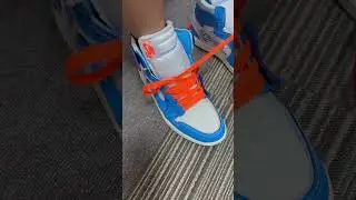 How to lace Jordan 1 unc #sneakers #nike #shoes #lace #sneakerhead #jordan #jordan1 #offwhite #unc