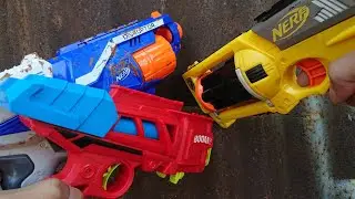 Nerf War : Asmr gun sounds | nerf elite vs maverick vs BOOM GUN