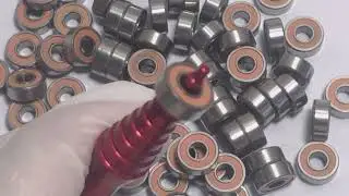 ABEC-7 Hybrid Ceramic Bearing with Orange Seals