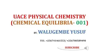 CHEMICAL EQUILIBRIA-001 [BEST FOR S5 & S6]