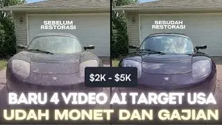Cuma Modal AI, Gaji YouTube Melonjak! Konten Restorasi Mobil Ini Bikin Kaget!