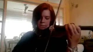 Lucie Lou playing Can Can by Vanessa Mae COVER