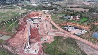 HS2 works from bickenhill to stone bridge island