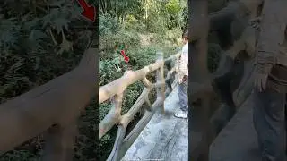 how to make cement railing in china 😱#shorts