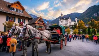 🍂 Fairytale Day Trip from Munich 😍 Walking Around Neuschwanstein Castle 4K 🇩🇪