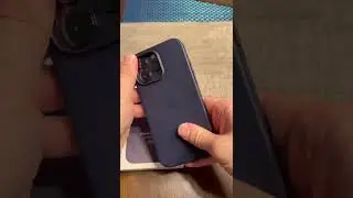 Apple Leather Case Ink and Deep Purple IPhone 14 Pro Max&hellip; Perfect Match!