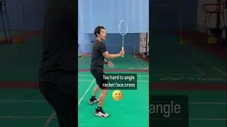 #Badmintontips for your ❌ cross court backhand shot ✅#badmintonvideo #shorts