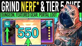 Destiny 2: POWER CHANGES & TIER 5 BUFFS! Big UPDATE, Featured Gear, New Armor, Dungeon Loot, Reworks