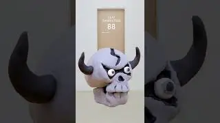 Creating Characters with Oil Clay. CLAY CHARACTERS 88. SKULL NENDO 油粘土でスカルをつくる  #Shorts