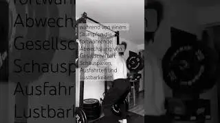 Training allein, allein im Kopfe ist entscheidend #schopenhauer #functionaltraining