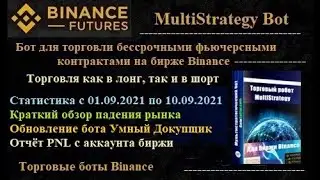 MultiStrategy Bot для фьючерсов биржи Binance - статистика торговли ботом c 01.09.2021 по 10.09.2021