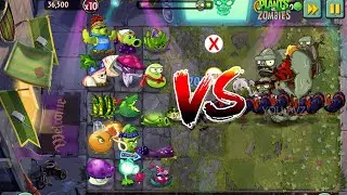 PVZ 2 - Random 5 Plants Team Vs Turkey & Gagantuar  Zombies - Who's win ? #pvzgameplay