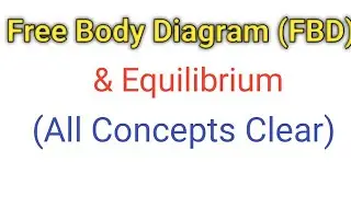 Free Body Diagram (FBD) and Equilibrium Of Forces  II Rgpv first Year Dip/B.Tech/GATE Lec-8