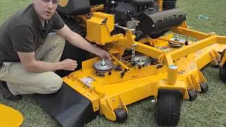 Wright Commercial Mowers: Opening Mower for Service