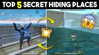 TOP 5 SECRET HIDING PLACES IN FREE FIRE 2025 || TOP 5 HIDING PLACES - GARENA FREE FIRE